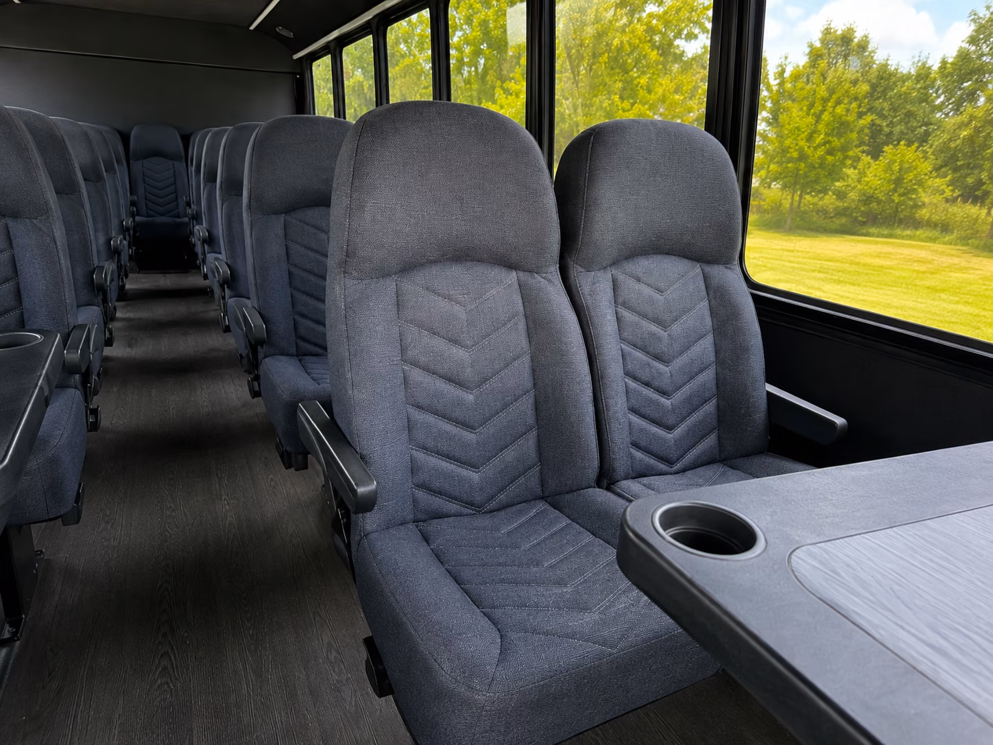 15 passenger minibus inside