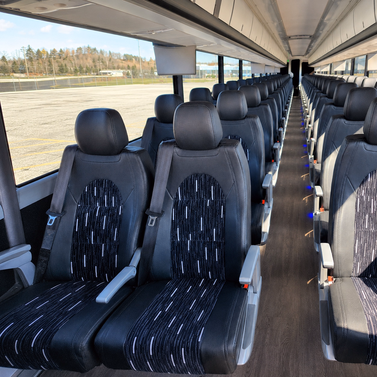 santa ana charter bus interior gallery