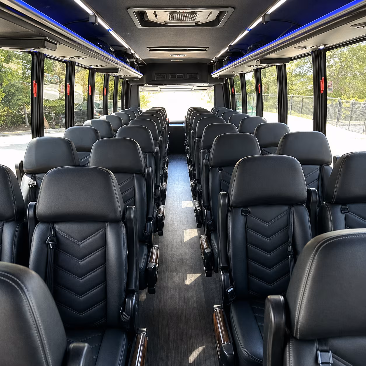 santa ana private event transportation onboard seating